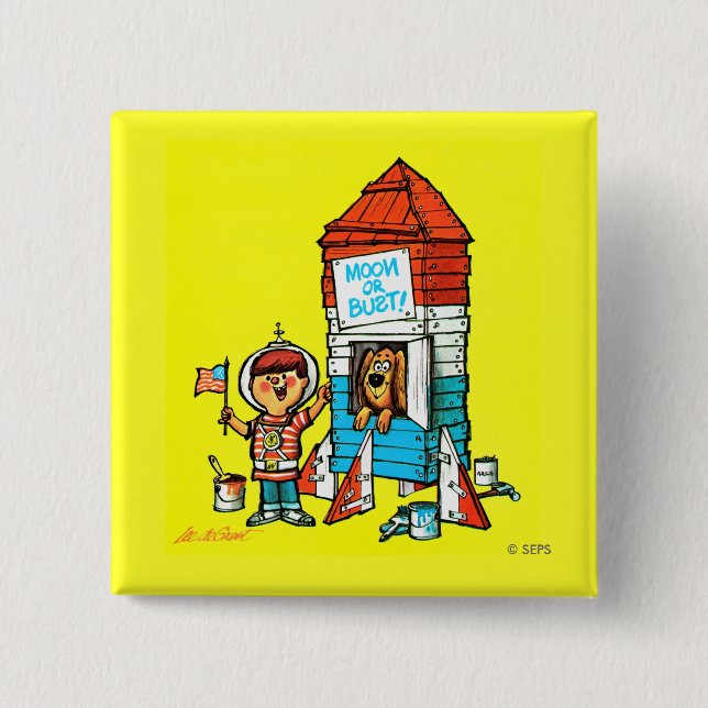 Mond oder Fehlschlag! Button (Vorderseite)