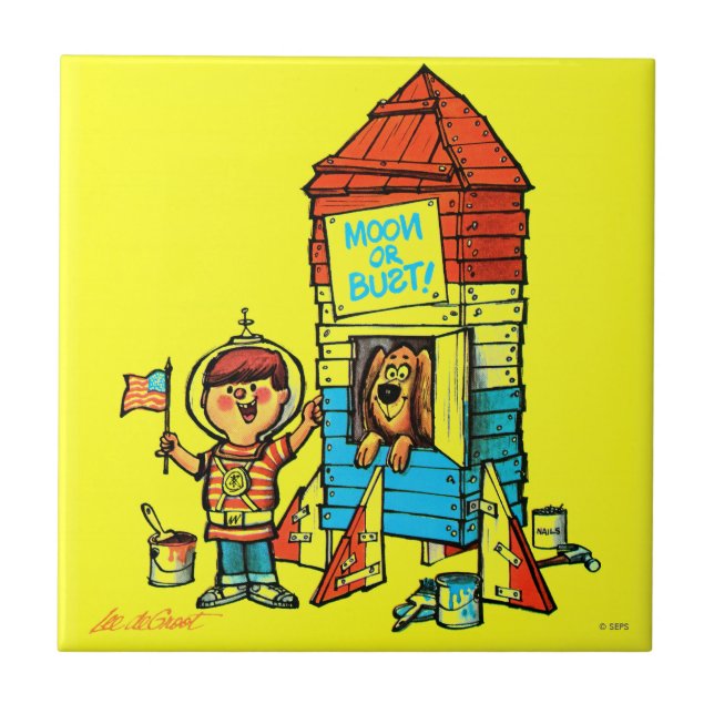Mond oder Fehlschlag! Fliese (Vorderseite)