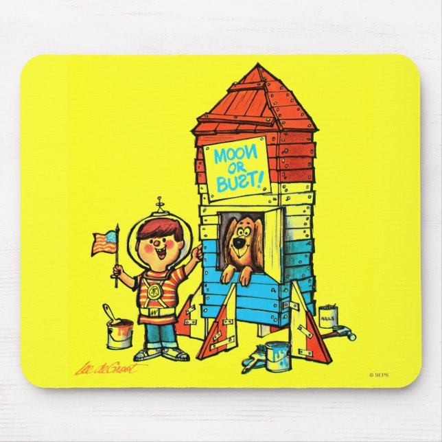 Mond oder Fehlschlag! Mousepad (Vorne)