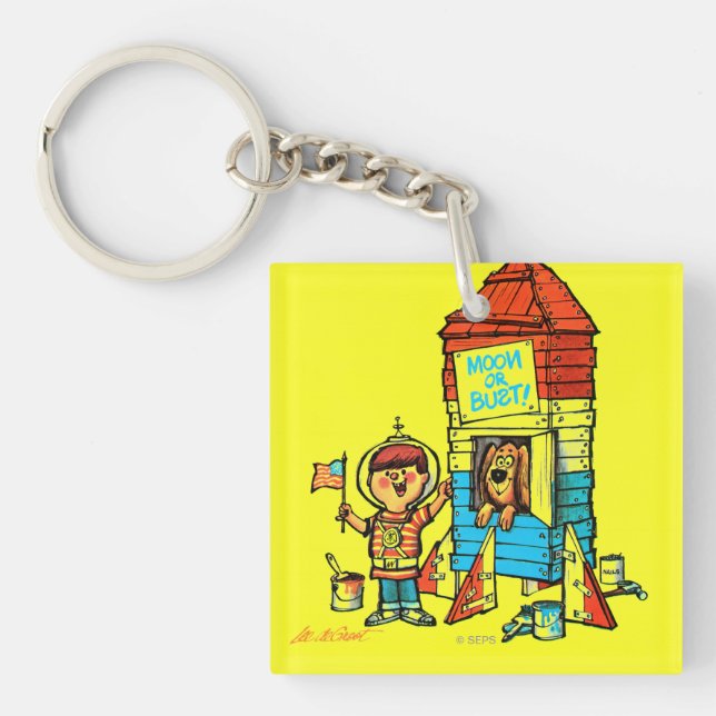 Mond oder Fehlschlag! Schlüsselanhänger (Vorderseite)