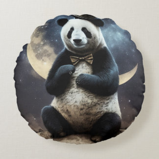 Mond Panda Rundes Kissen
