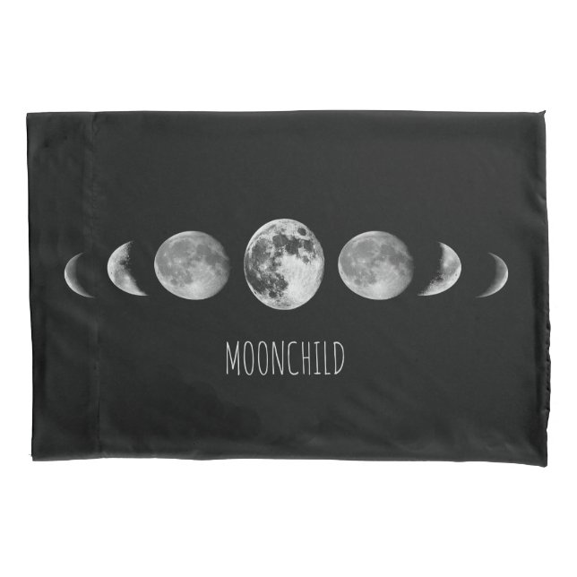 Mond-Phasen * Moonchild Kissenbezug (Vorderseite)