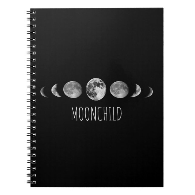 Mond-Phasen * Moonchild Notizblock (Vorderseite)