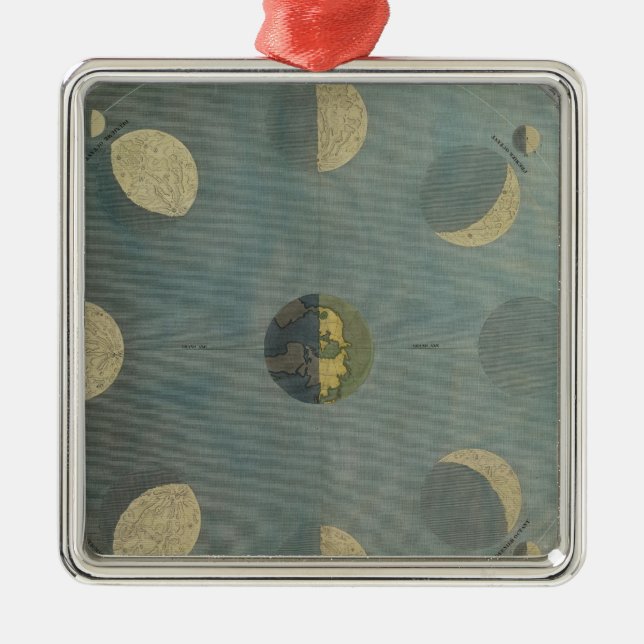 Mond-Phasen Ornament Aus Metall (Vorne)