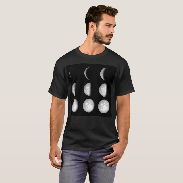 Mond-Phasen T-Shirt (Vorne ganz)