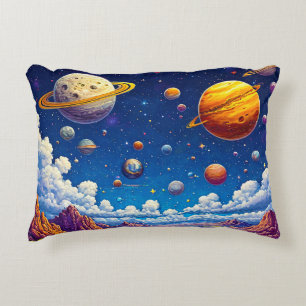 Mond Planeten Galaxie Dekokissen