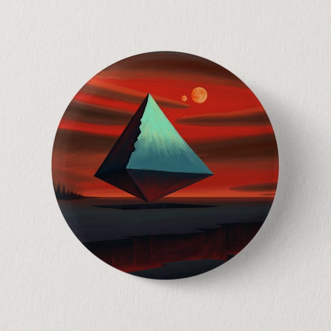 Mond-Pyramide Button (Vorderseite)