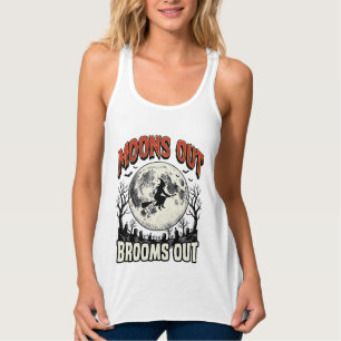 Mond raus Besen raus Vintage Halloween Hexen Desig Tank Top