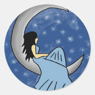 Mond Runder Aufkleber
