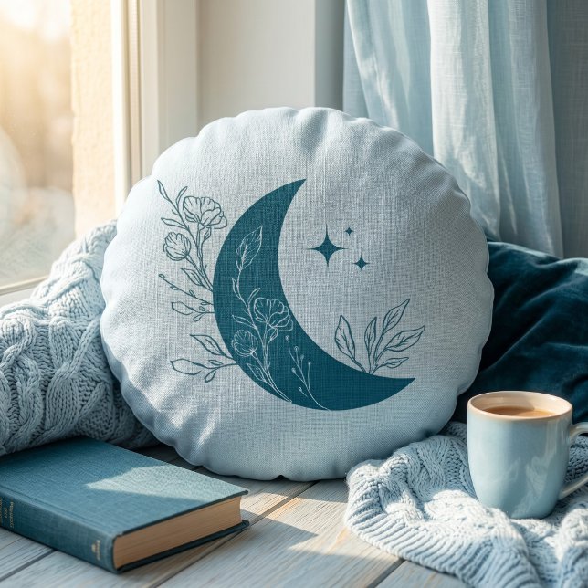 Mond Rundes Kissen (Von Creator hochgeladen)