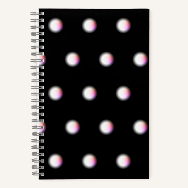 MOND SCHWARZ&weiß  Notizbuch (Vorderseite)