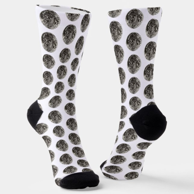 Mond Socken (Gewinkelt)
