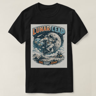 Mond Sprung: Schwerkraft überwindender Astronaut T-Shirt