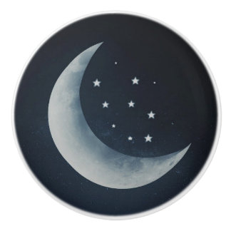 Mond Sterne Himmel Nachthimmel Keramikknauf