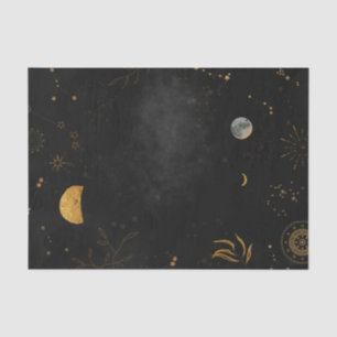 Mond Sterne Konstellation tiefe Nachthimmel Dekora Seidenpapier