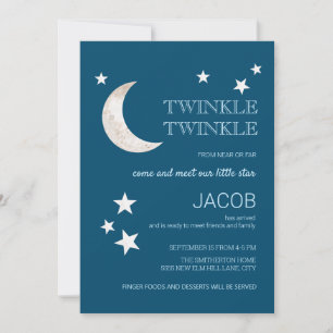 Mond Sterne Navy Blau Funkeln Kleiner Stern Sip Se