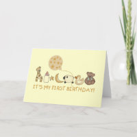 Mond, Sterne und Tiere zum ersten Geburtstag