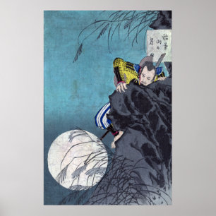 Mond über Berg Inaba, Tsukioka Yoshitoshi Poster