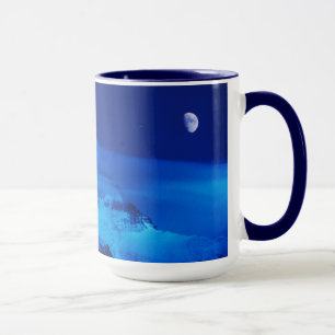 Mond über Mt. Everest Tibet, China Tasse