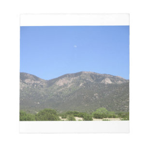 Mond über Sandia Mountains Notizblock