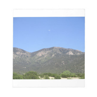 Mond über Sandia Mountains Notizblock