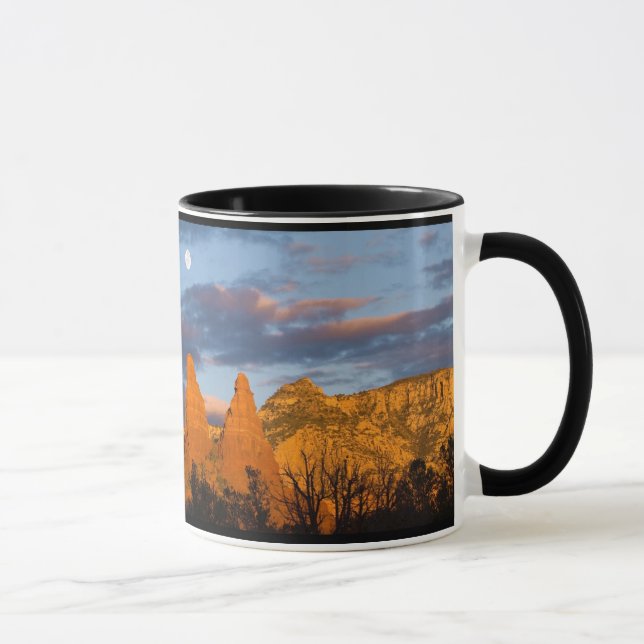 Mond über Sedona Geschenk-Tasse Tasse (Rechts)