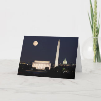 Mond über Washington DC Karte