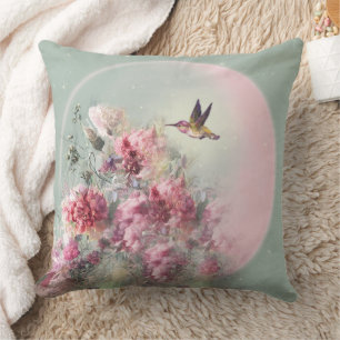 Mond und Blume - Kissen