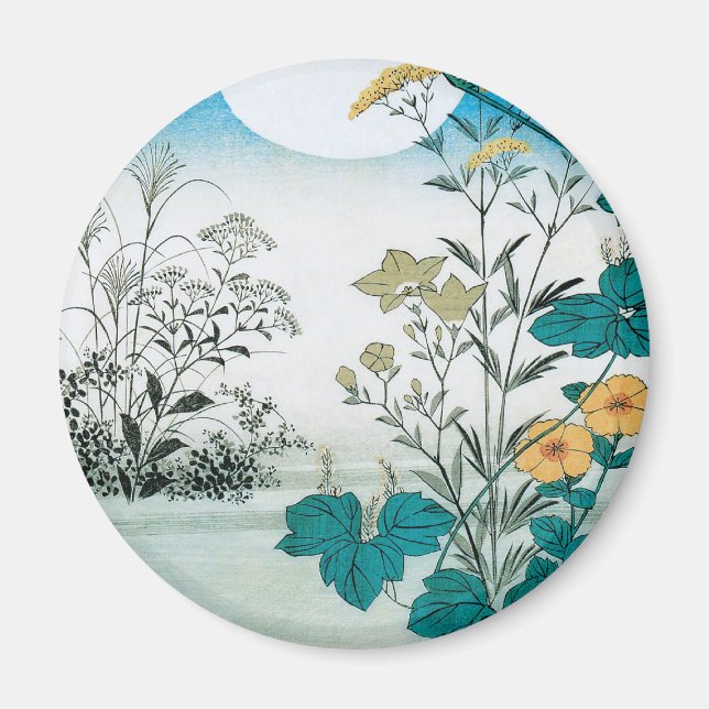 Mond und Blume Magnet (Vorne)