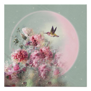 Mond und Blume - Poster