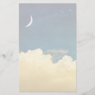 Mond und Cloudscape Briefpapier