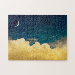 Mond und Cloudscape Puzzle