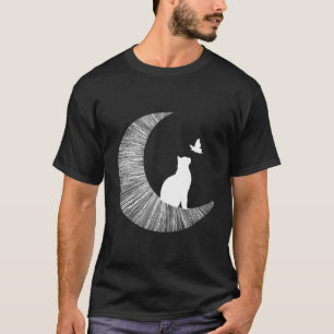 Mond und Katze T-Shirt