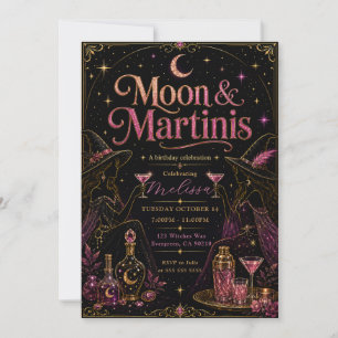 Mond- und Martinigeburtstagsfeier Einladung