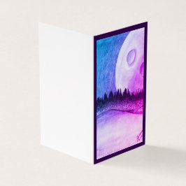 Mond und Planet - Lila