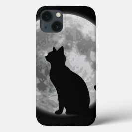 Mond und Schwarze Katze Case-Mate iPhone Hülle