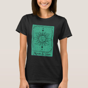 Mond und Sonne Tarotkarte Mystische Karten Okkulti T-Shirt