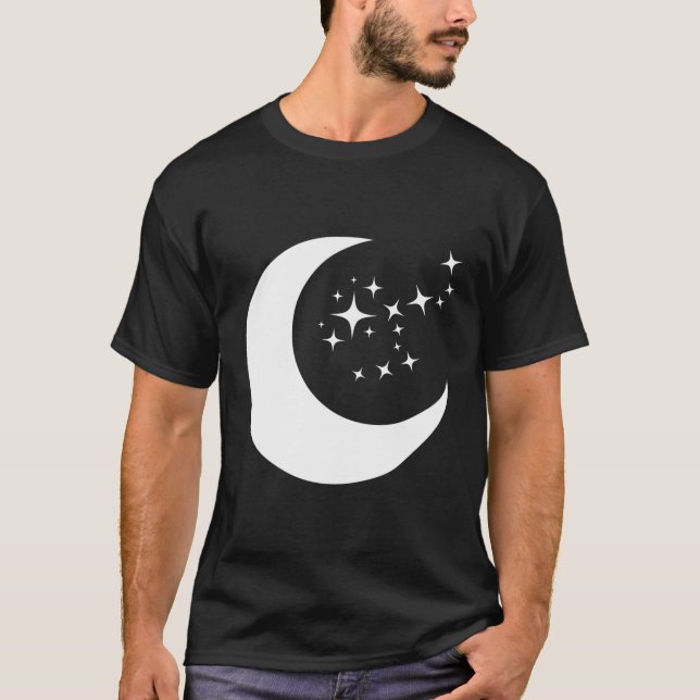 Mond und Stars T-Shirt (Vorderseite)