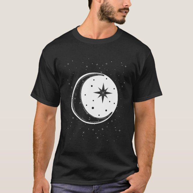 Mond und Stars T-Shirt (Vorderseite)