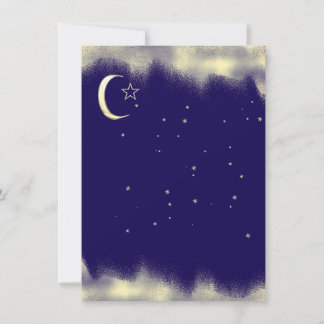 Mond und Stern Einladung Geburtstag Jubiläum