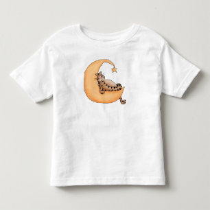 Mond-und Stern-Katze Kleinkind T-shirt