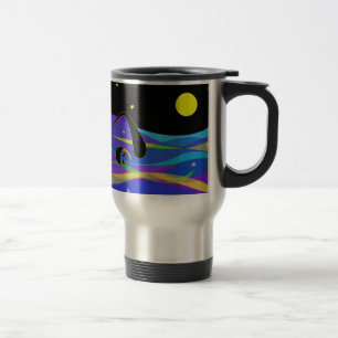 Mond und Stern-NachtSchwimmer Reisebecher
