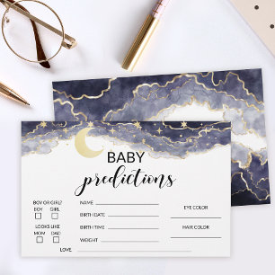 Mond und Sterne Baby Shower Vorhersagen Schreibwar Briefpapier