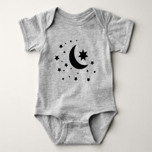 Mond und Sterne Baby Strampler