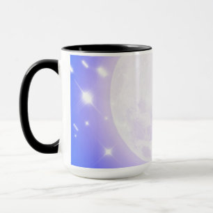 Mond und Sterne Blau Tasse