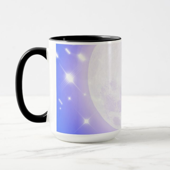 Mond und Sterne Blau Tasse (Links)