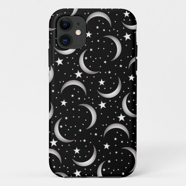 Mond und Sterne Case-Mate iPhone Hülle (Rückseite)