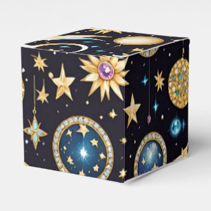 Mond und Sterne Celestial Cube Geschenkschachtel