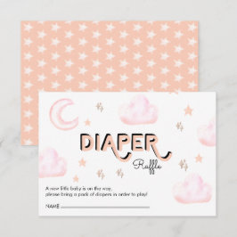 Mond und Sterne | Einsteckkarte für Babydusche Begleitkarte