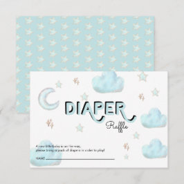 Mond und Sterne | Einsteckkarte für Babydusche Begleitkarte